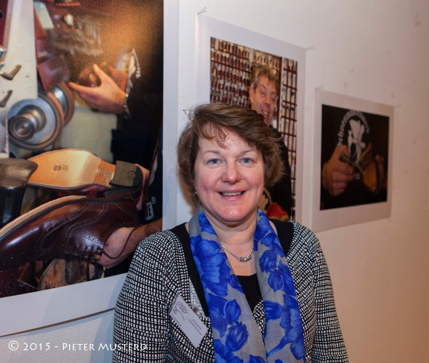 Jaqueline Duimel-Hartman voor haar inzending: de schoenmaker. 