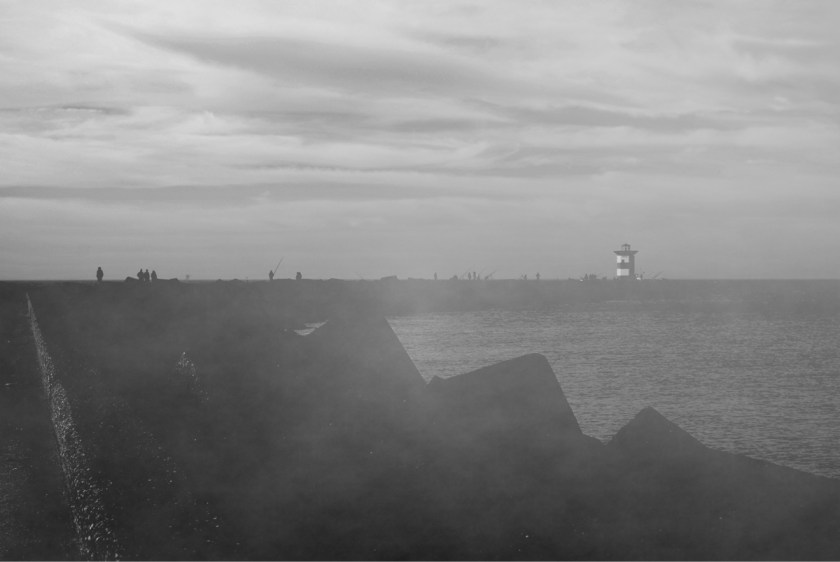 Zuidelijk havenhoofd, Scheveningen. Foto door Ed Gool.