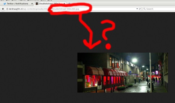 Foto van Hunsestraat gepresenteerd als 'Doubletstraat'