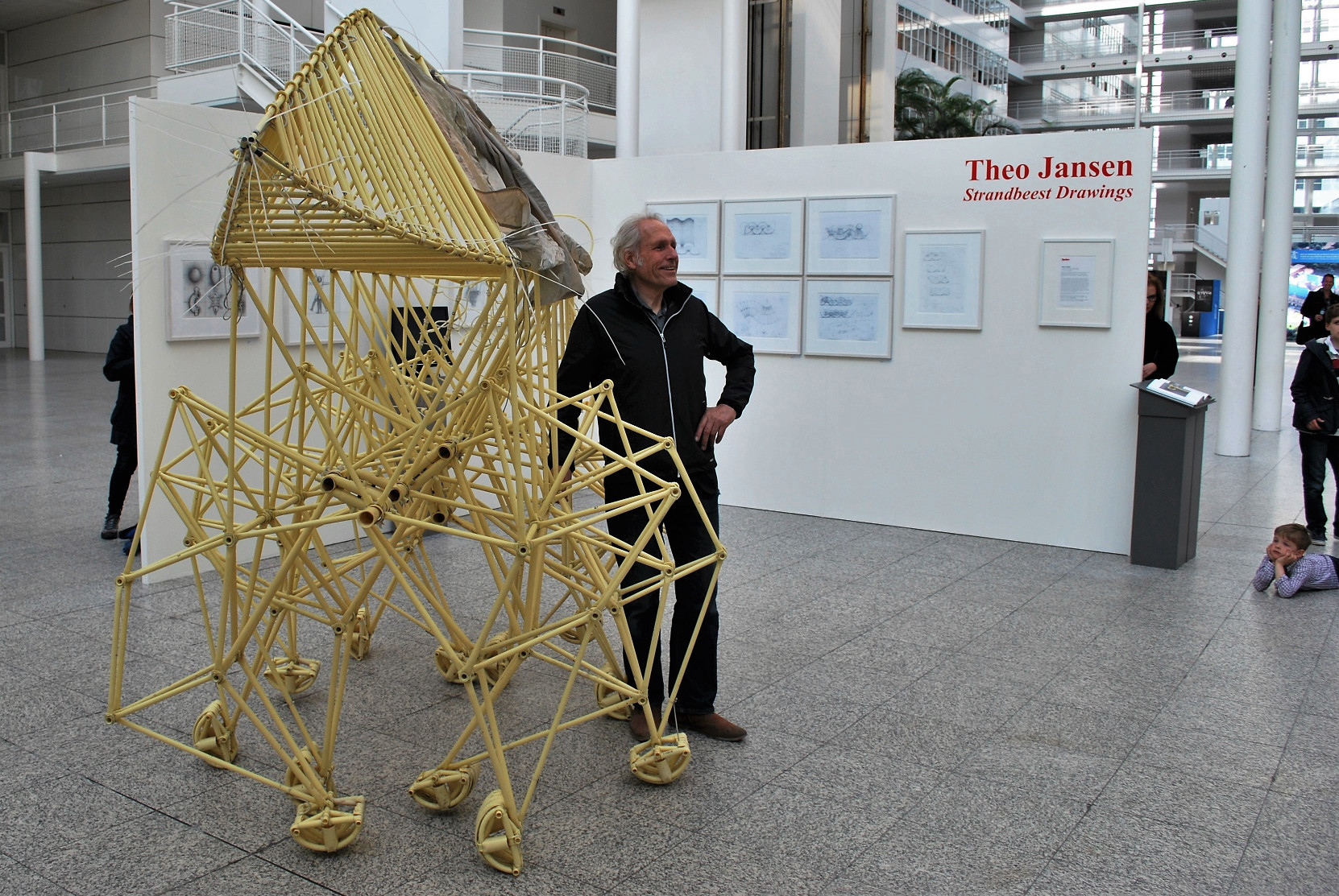 De expositie geopend.